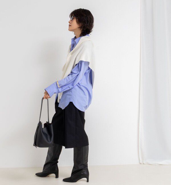 NOLLEY'S「《手洗い可能》カシミヤ混三角ストール」|ニット・セーター|