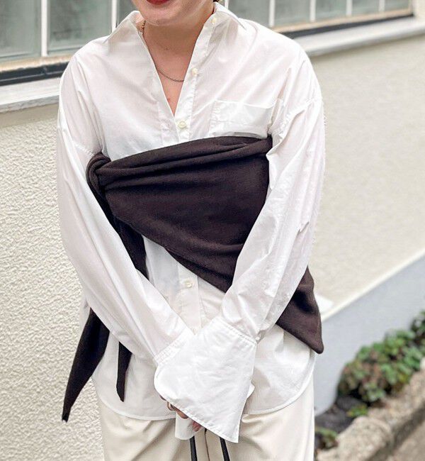 NOLLEY'S「《手洗い可能》カシミヤ混三角ストール」|ニット・セーター|