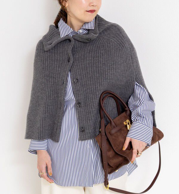 NOLLEY'S「《手洗い可能》2WAYニットポンチョ」|ニット・セーター|