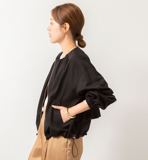 NOLLEY'S「ウォッシャブルジップアップブルゾン」|ブルゾン・スタジャン|