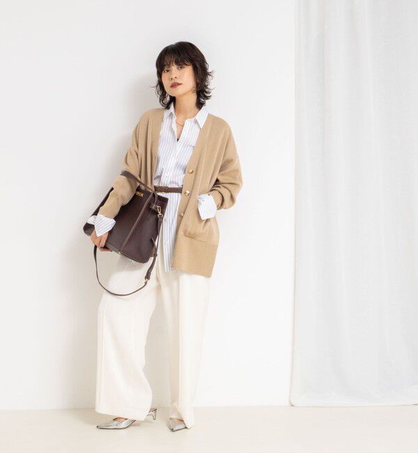 NOLLEY'S sophi「《手洗い可能》総針ビックVネックカーディガン」|カーディガン|