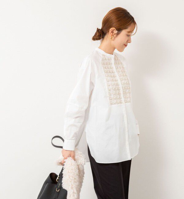 NOLLEY'S「【SOI-MeME/ソワメム】パールラメレースブラウス」|シャツ・ブラウス|