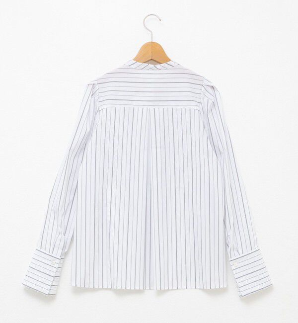 NOLLEY'S「【MARILYN MOON/マリリーンムーン】タックフリルストライプブラウス」|シャツ・ブラウス|