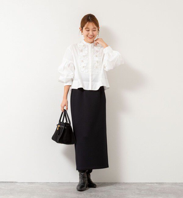 NOLLEY'S「【SOI-MeME/ソワメム】コードエンブロイダリーパールブラウス」|シャツ・ブラウス|