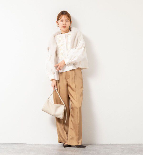 NOLLEY'S「【SOI-MeME/ソワメム】コードエンブロイダリーパールブラウス」|シャツ・ブラウス|