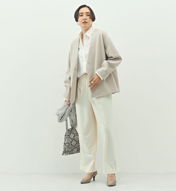 NOLLEY'S「ウォッシャブルストレッチジャージハオリ」|ブルゾン・スタジャン|