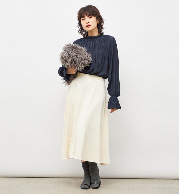 NOLLEY'S「ウォッシャブル2WAY割繊衿フリルブラウス」|シャツ・ブラウス|