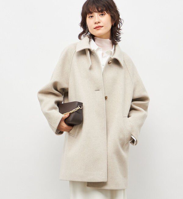 NOLLEY'S sophi「ステンカラー2WAYハーフコート」|ステンカラーコート|
