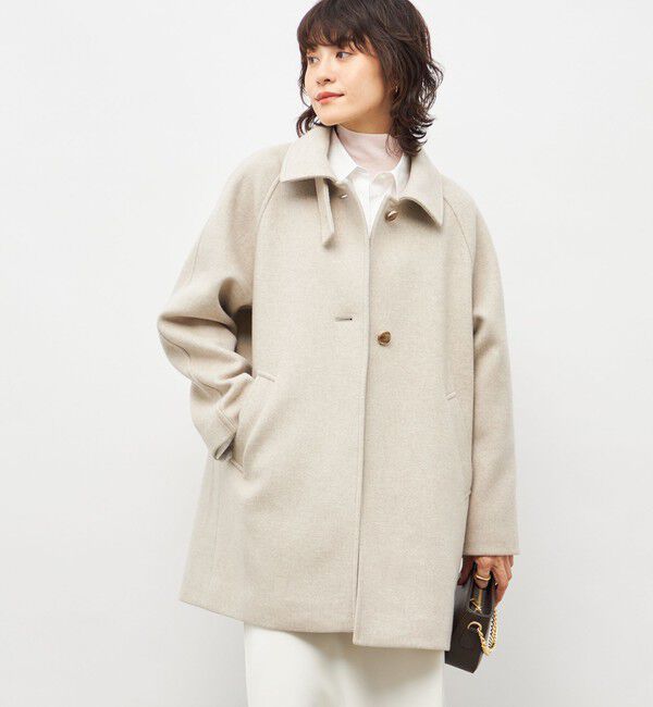 NOLLEY'S sophi「ステンカラー2WAYハーフコート」|ステンカラーコート|