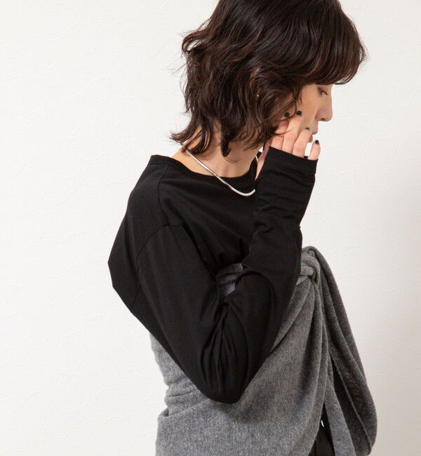 NOLLEY'S「ＭY STANDARD ウォッシャブルアルビニエアリータッチロンT」|Tシャツ・カットソー|