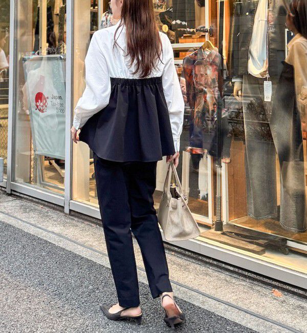 NOLLEY'S「《セットアップ対応》ウォッシャブルビスチェ風切替シャツ」|シャツ・ブラウス|