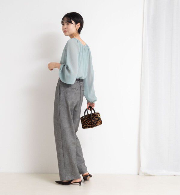 NOLLEY'S sophi「ウォッシャブル楊柳ギャザーブラウス」|シャツ・ブラウス|