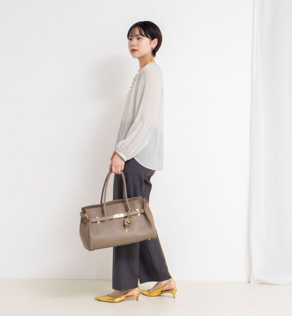 NOLLEY'S sophi「ウォッシャブル楊柳ギャザーブラウス」|シャツ・ブラウス|