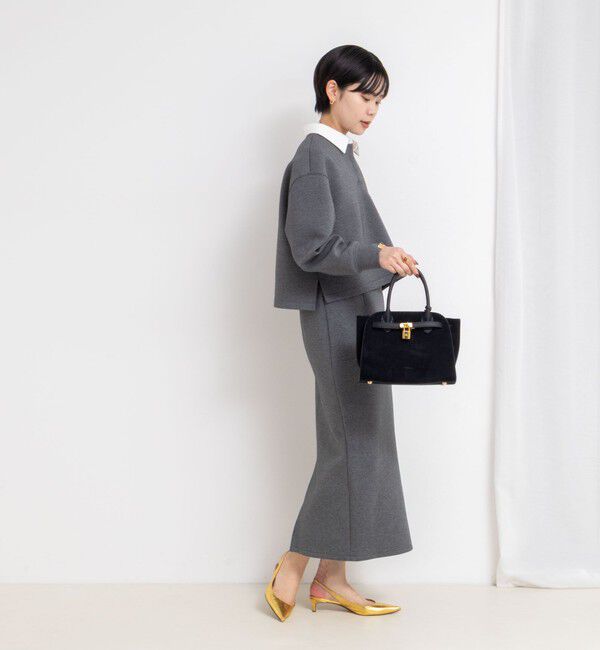 NOLLEY'S sophi「《セットアップ対応》ウォッシャブルポロ衿ダンボールカットソープルオーバー」|Tシャツ・カットソー|