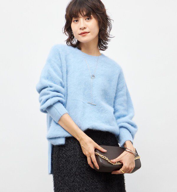 NOLLEY'S sophi「カシミヤ混ヘアリークルーネックプルオーバー」|ニット・セーター|