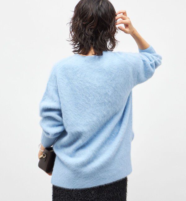 NOLLEY'S sophi「カシミヤ混ヘアリークルーネックプルオーバー」|ニット・セーター|