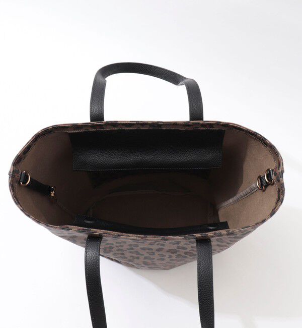 NOLLEY'S「レオパード柄縦長トートバッグ」|ショルダー・メッセンジャー|