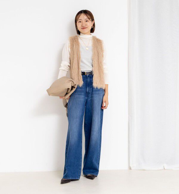 NOLLEY'S「【MARILYN MOON/マリリーンムーン】2ＷAYシャギーファーベスト」|ベスト・ジレ|