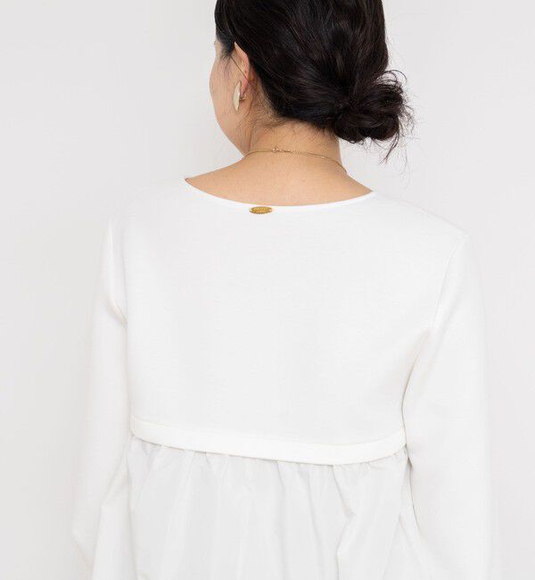 NOLLEY'S sophi「ウォッシャブルダンボール&times;タフタバックバルーンプルオーバー」|Tシャツ・カットソー|