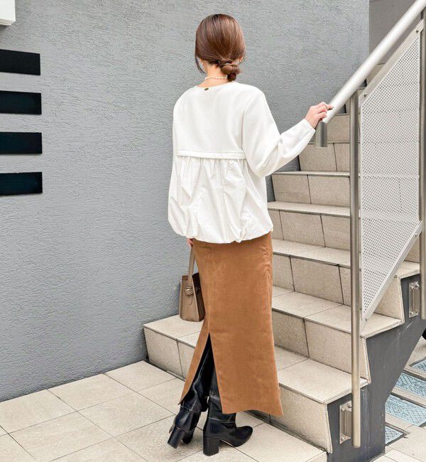 NOLLEY'S sophi「ウォッシャブルダンボール&times;タフタバックバルーンプルオーバー」|Tシャツ・カットソー|