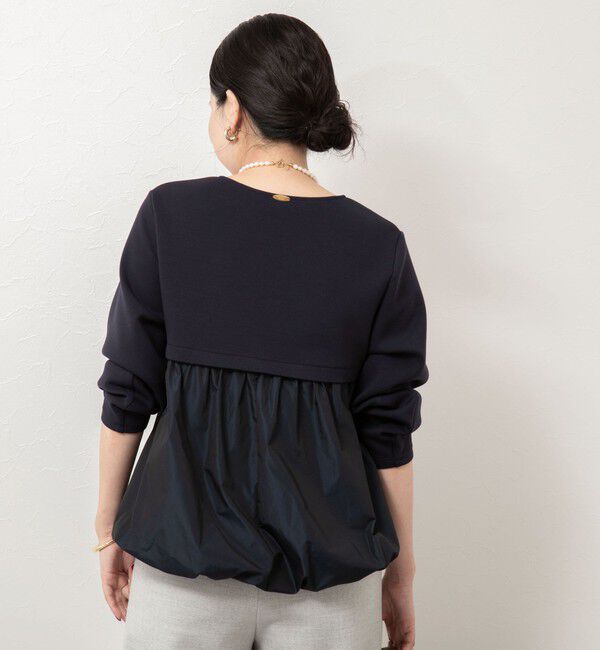 NOLLEY'S sophi「ウォッシャブルダンボール&times;タフタバックバルーンプルオーバー」|Tシャツ・カットソー|