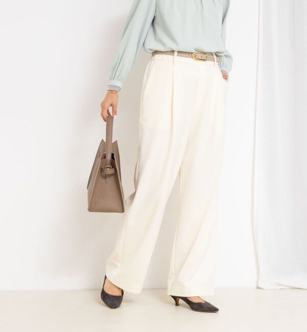 NOLLEY'S「ウォッシャブル裏起毛イージーワイドパンツ」|その他|