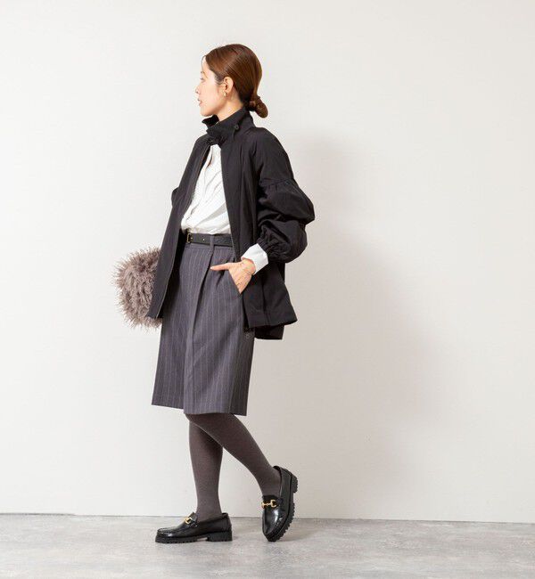 NOLLEY'S「【MARILYN MOON/マリリーンムーン】volume sleeve taffeta mid blouson」|ブルゾン・スタジャン|