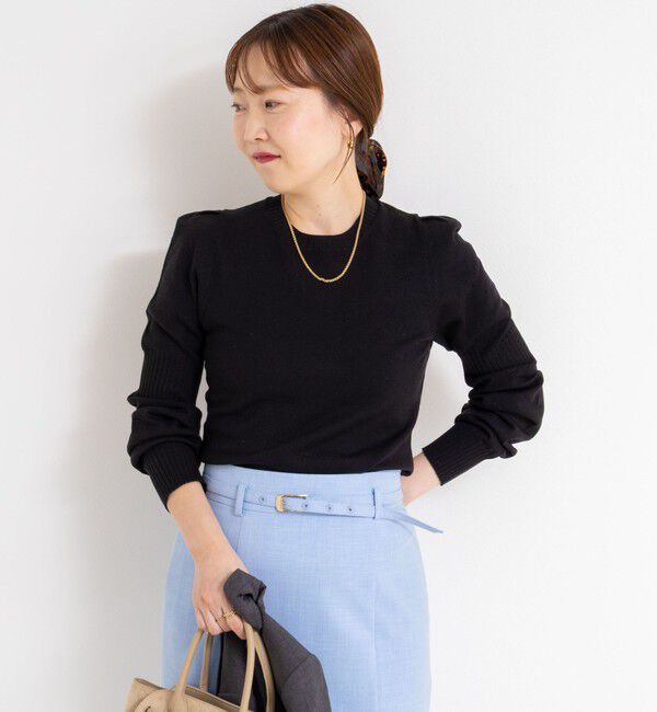 NOLLEY'S sophi「【MARILYN MOON/マリリーンムーン】14G wool modern sleeve top」|ニット・セーター|