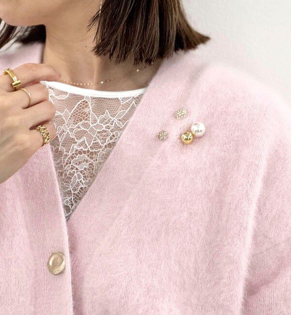 grace grace「【grace grace/グラスグラス】ビジュープッシュピン」|ブローチ・コサージュ|