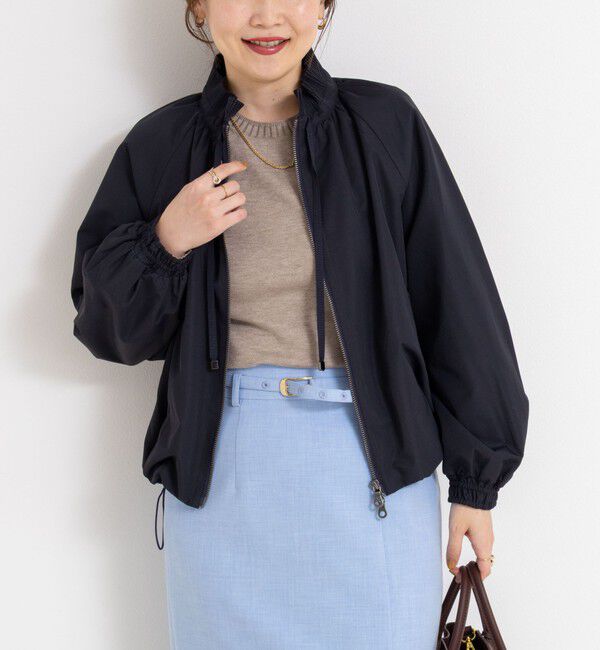 NOLLEY'S sophi「【MARILYN MOON/マリリーンムーン】pleats twill blouson」|ブルゾン・スタジャン|