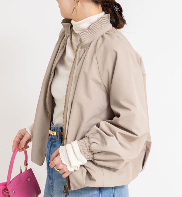 NOLLEY'S sophi「【MARILYN MOON/マリリーンムーン】pleats twill blouson」|ブルゾン・スタジャン|