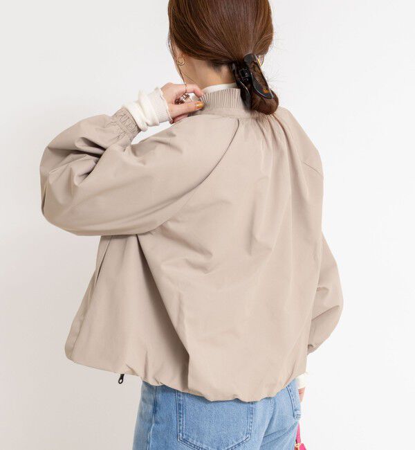 NOLLEY'S sophi「【MARILYN MOON/マリリーンムーン】pleats twill blouson」|ブルゾン・スタジャン|