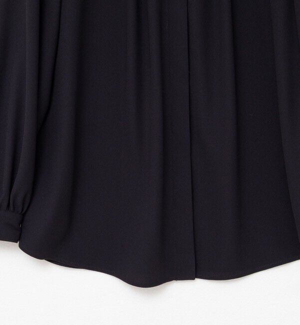 NOLLEY'S sophi「ウォッシャブルバックサテンパール釦タックブラウス」|シャツ・ブラウス|