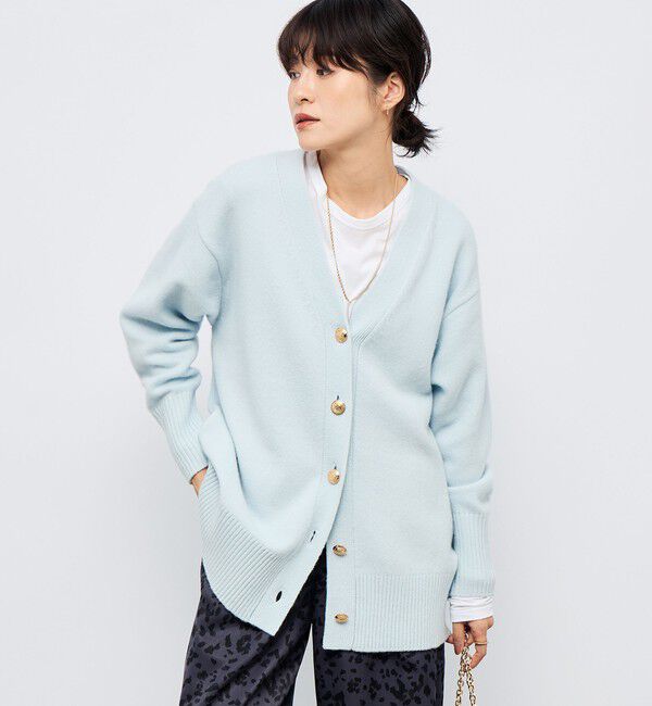 NOLLEY'S「【WEB限定アイテム】2WAY長めVネックカーディガン」|カーディガン|