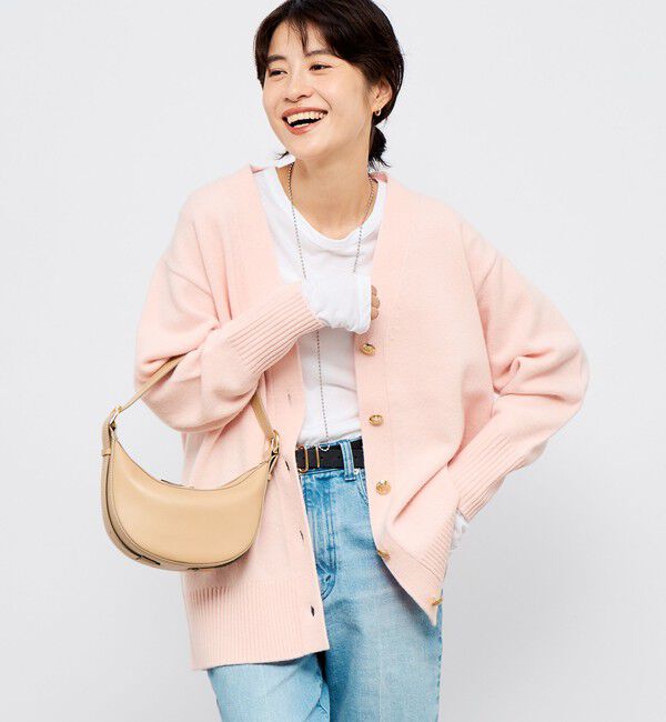 NOLLEY'S「【WEB限定アイテム】2WAY長めVネックカーディガン」|カーディガン|ベビーピンク