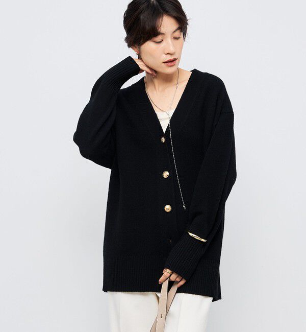 NOLLEY'S「【WEB限定アイテム】2WAY長めVネックカーディガン」|カーディガン|