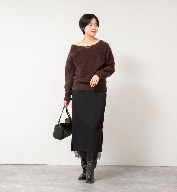 NOLLEY'S sophi「レースレイヤードタイトスカート」|タイト|