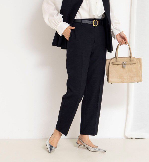 NOLLEY'S「《セットアップ対応》ウォッシャブルサージストレッチストレートパンツ」|その他|