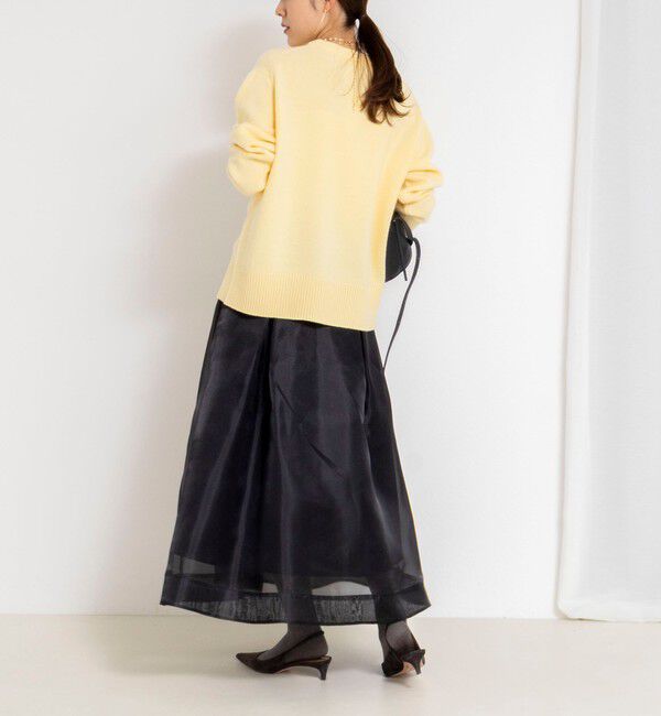 NOLLEY'S「ウォッシャブルオーガンジーフレアスカート」|フレア|