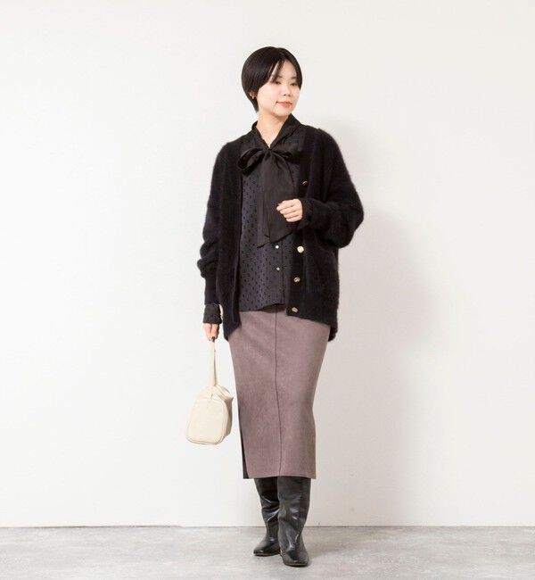 NOLLEY'S sophi「ウォッシャブルサテンドビーボウタイブラウス」|シャツ・ブラウス|