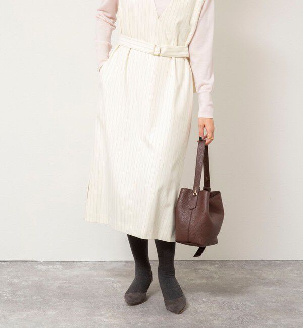 NOLLEY'S sophi「ウォッシャブルベルト付きジャンスカ」|ジャンパースカート|