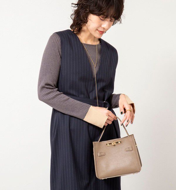 NOLLEY'S sophi「ウォッシャブルベルト付きジャンスカ」|ジャンパースカート|