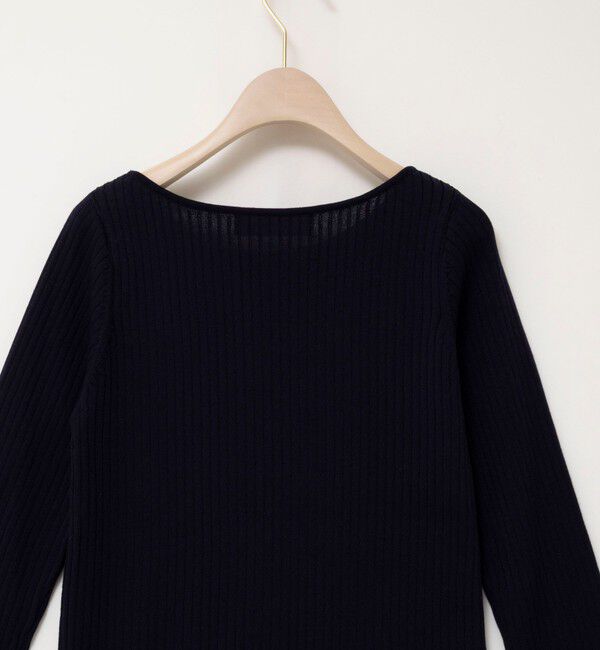 NOLLEY'S sophi「《手洗い可能》ウール混ワイドリブ袖口配色プルオーバー」|ニット・セーター|