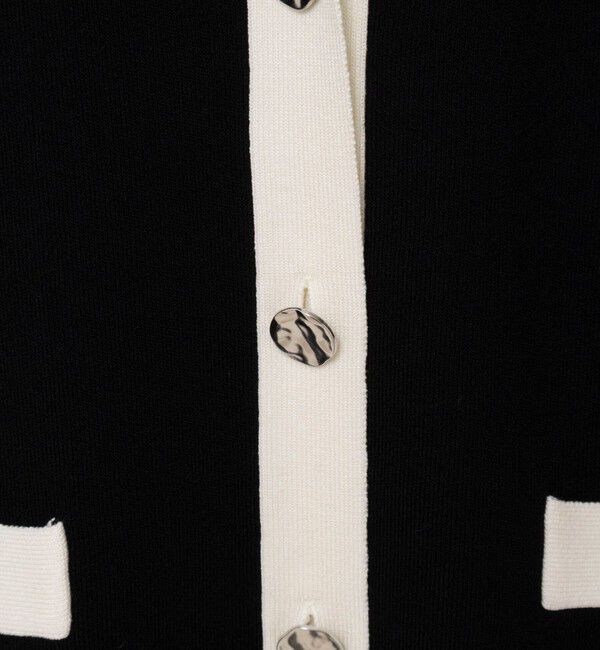 NOLLEY'S「《手洗い可能》スムース配色Vネックカーディガン」|カーディガン|
