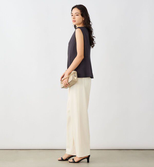 NOLLEY'S sophi「《セットアップ対応》ウォッシャブルドライシャークペプラムジレ」|ベスト・ジレ|