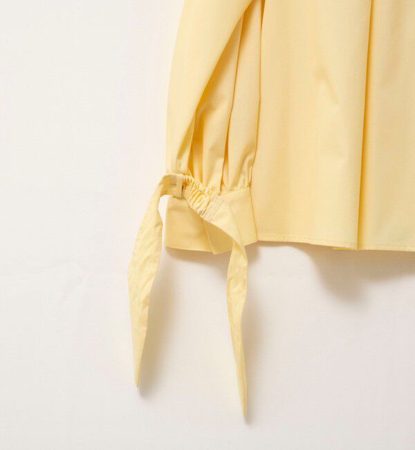 NOLLEY'S「ウォッシャブル袖リボン付きボリュームシャツ」|シャツ・ブラウス|