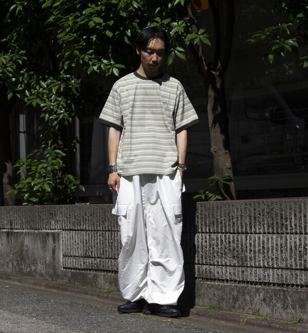 GLOSTER「【GLOSTER/グロスター】マルチボーダー リンガーTシャツ」|Tシャツ・カットソー|