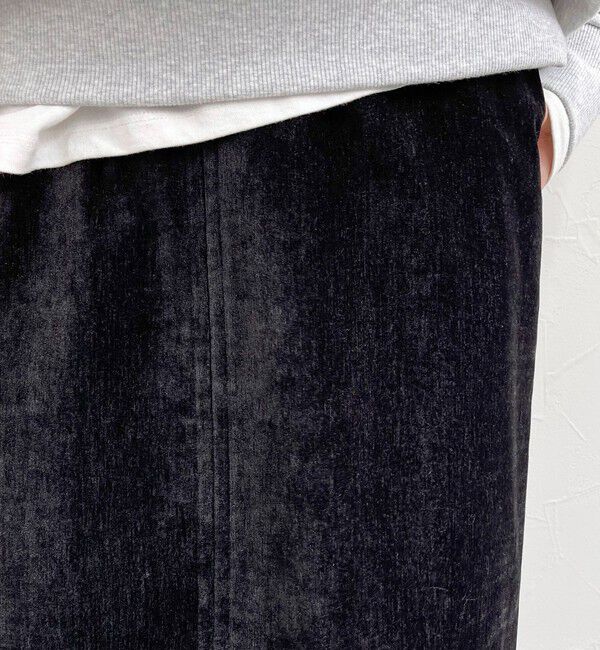 fredy emue「クラッシュベロアナロースカート」|タイト|