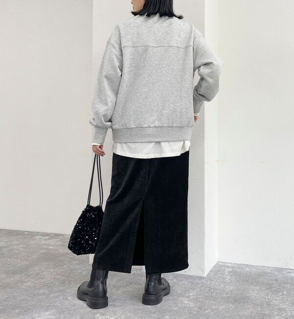 fredy emue「クラッシュベロアナロースカート」|タイト|