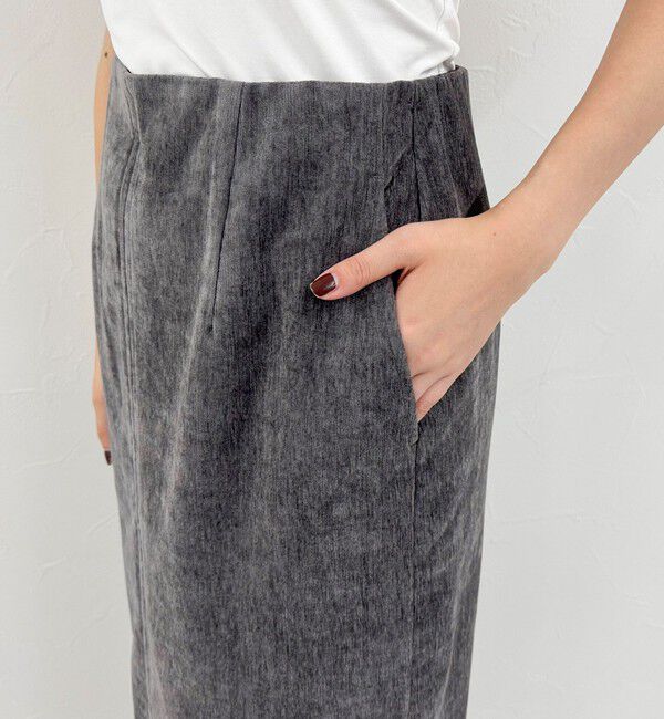 fredy emue「クラッシュベロアナロースカート」|タイト|